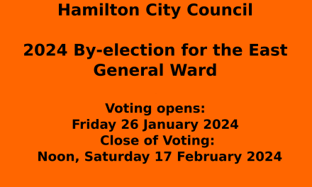 Hamilton East Ward 2024 By-election